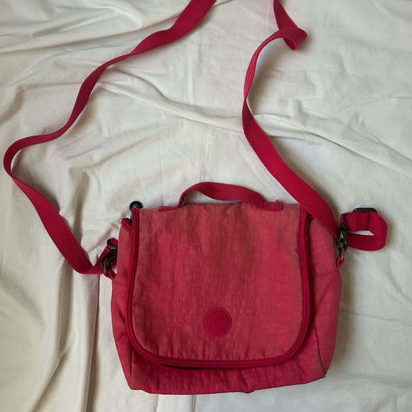 Kipling Coral Pink Crossbody lunch Bag - Picture 1 of 6